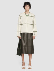 Keller-Skirt-Grid Nappa Avocado