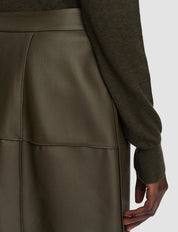 Keller-Skirt-Grid Nappa Avocado