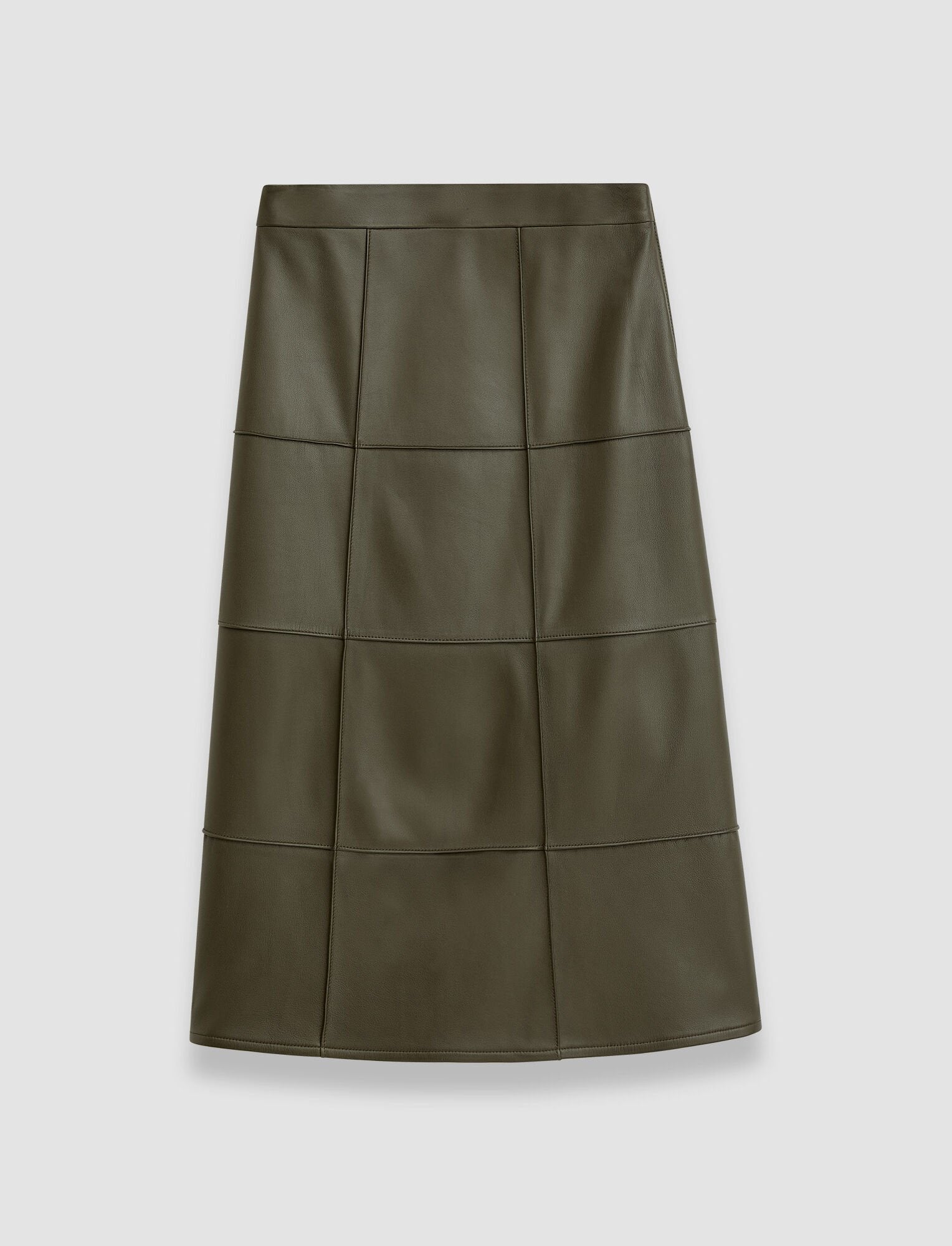 Keller-Skirt-Grid Nappa Avacado