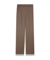 JOSEPH Tova Silk Satin Trousers Escargot