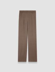 Tova Silk Satin Trousers Escargot