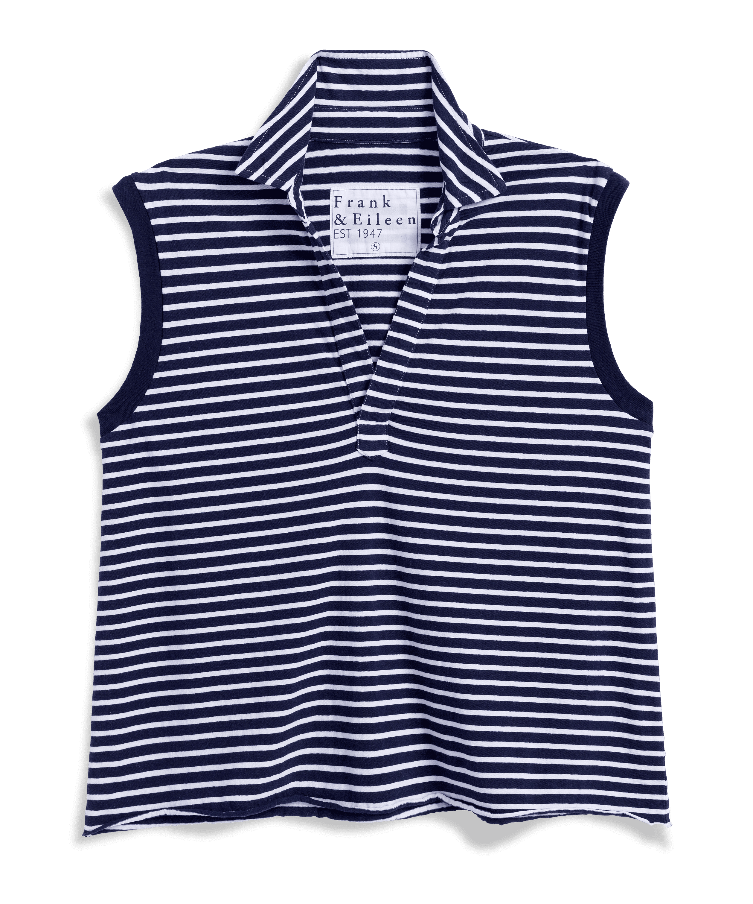 Frank & Eileen Olivia Popover Henley Tank Yacht Stripe