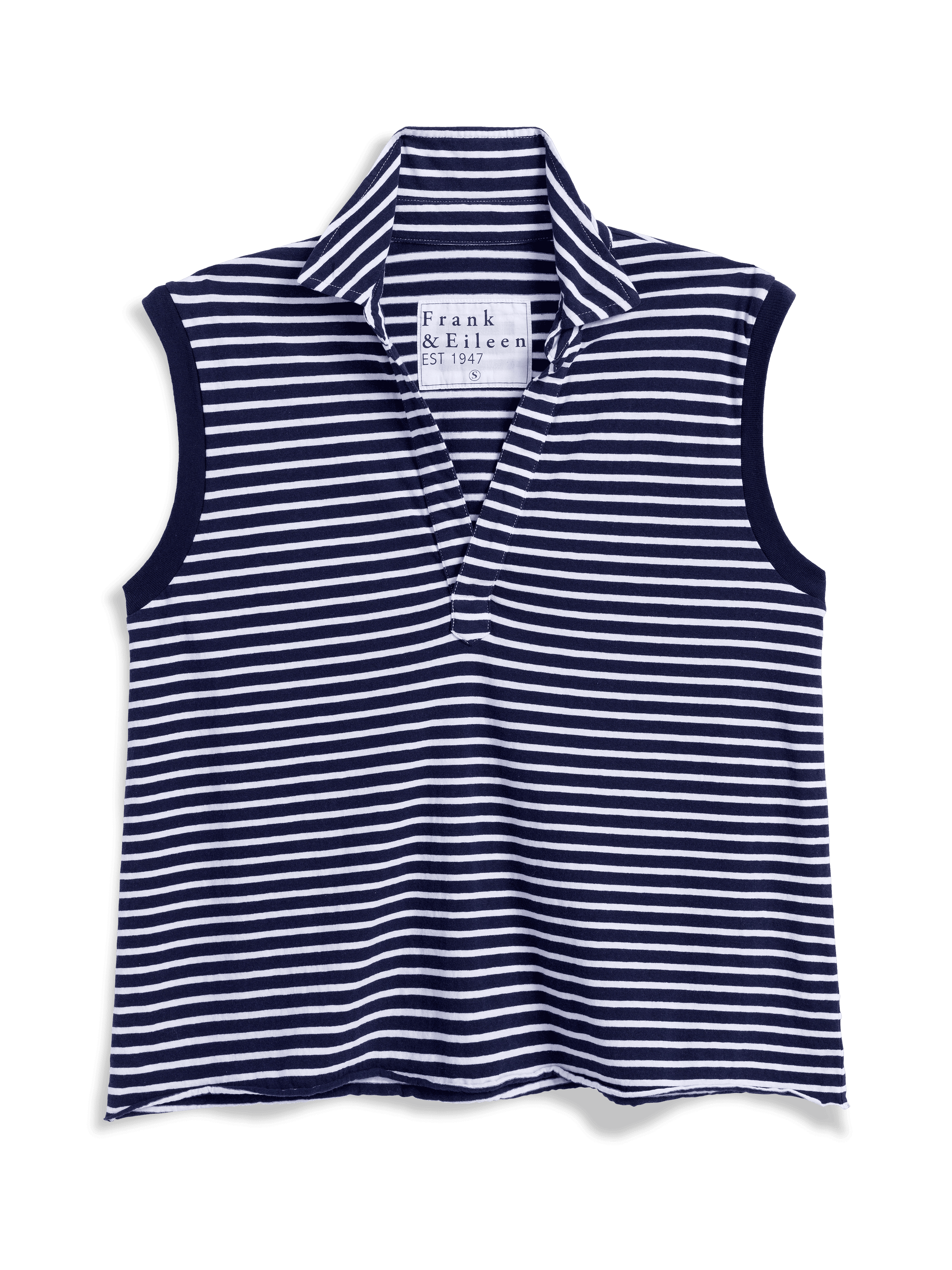 Frank & Eileen Olivia Popover Henley Tank Yacht Stripe