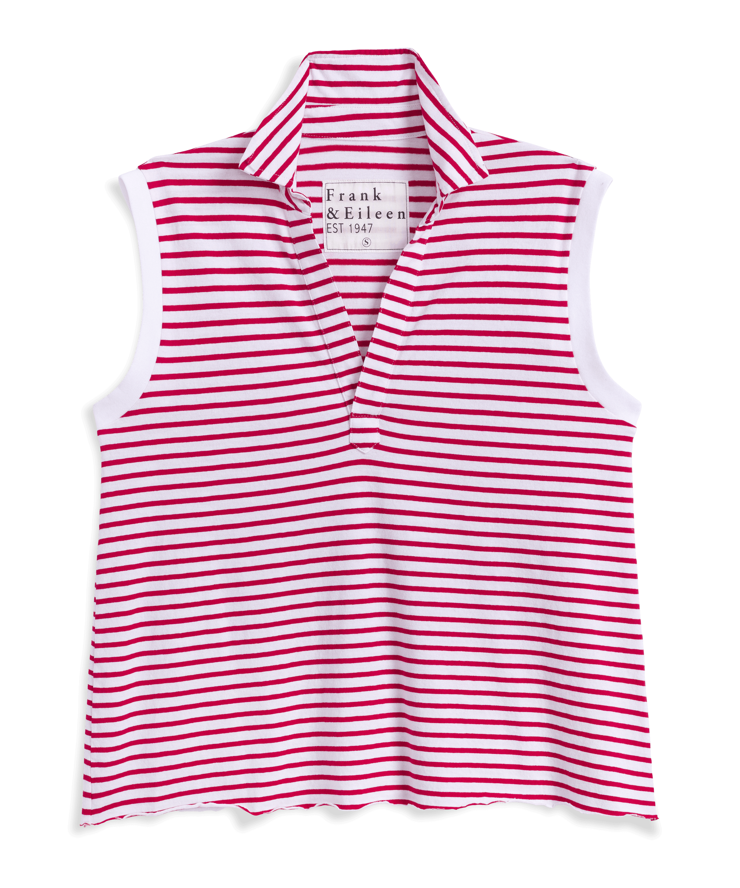 Frank & Eileen Olivia Popover Henley Tank Sailor Stripe