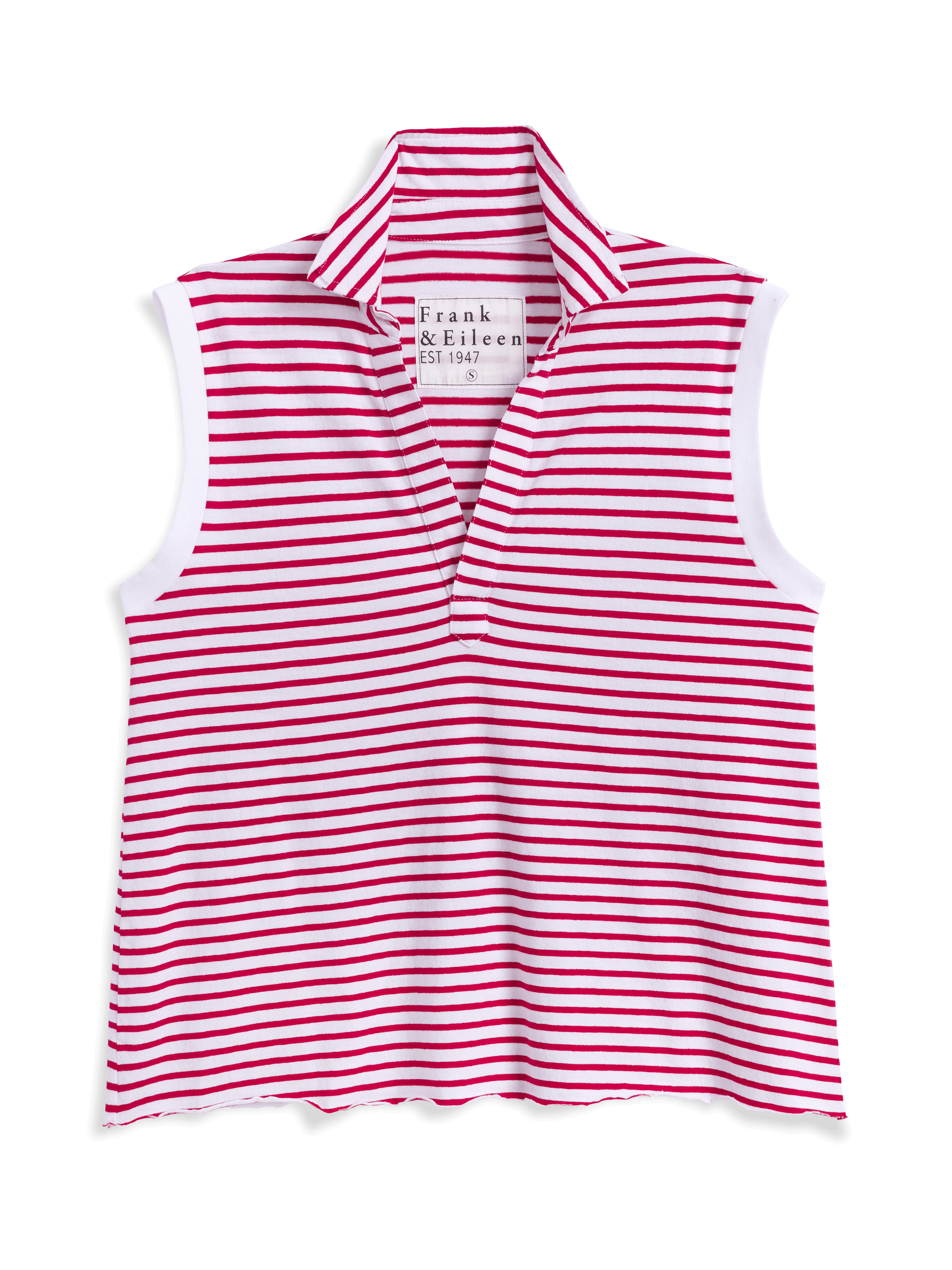 Frank & Eileen Olivia Popover Henley Tank Sailor Stripe