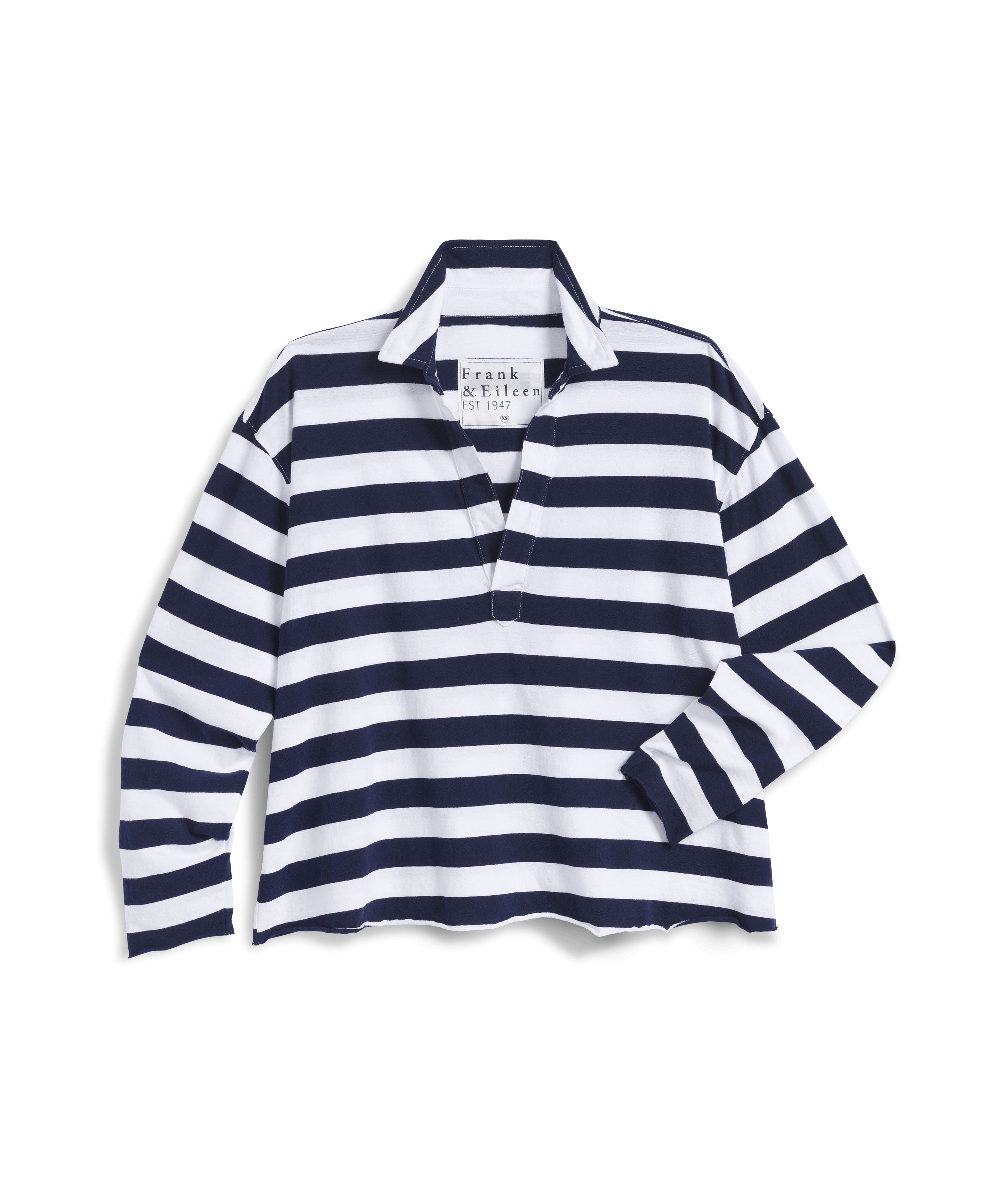 Frank & Eileen Patrick Popover Henley Nautical Stripe