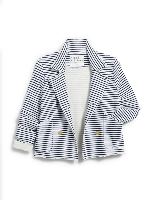 Mini-Belfast Striped Peacoat