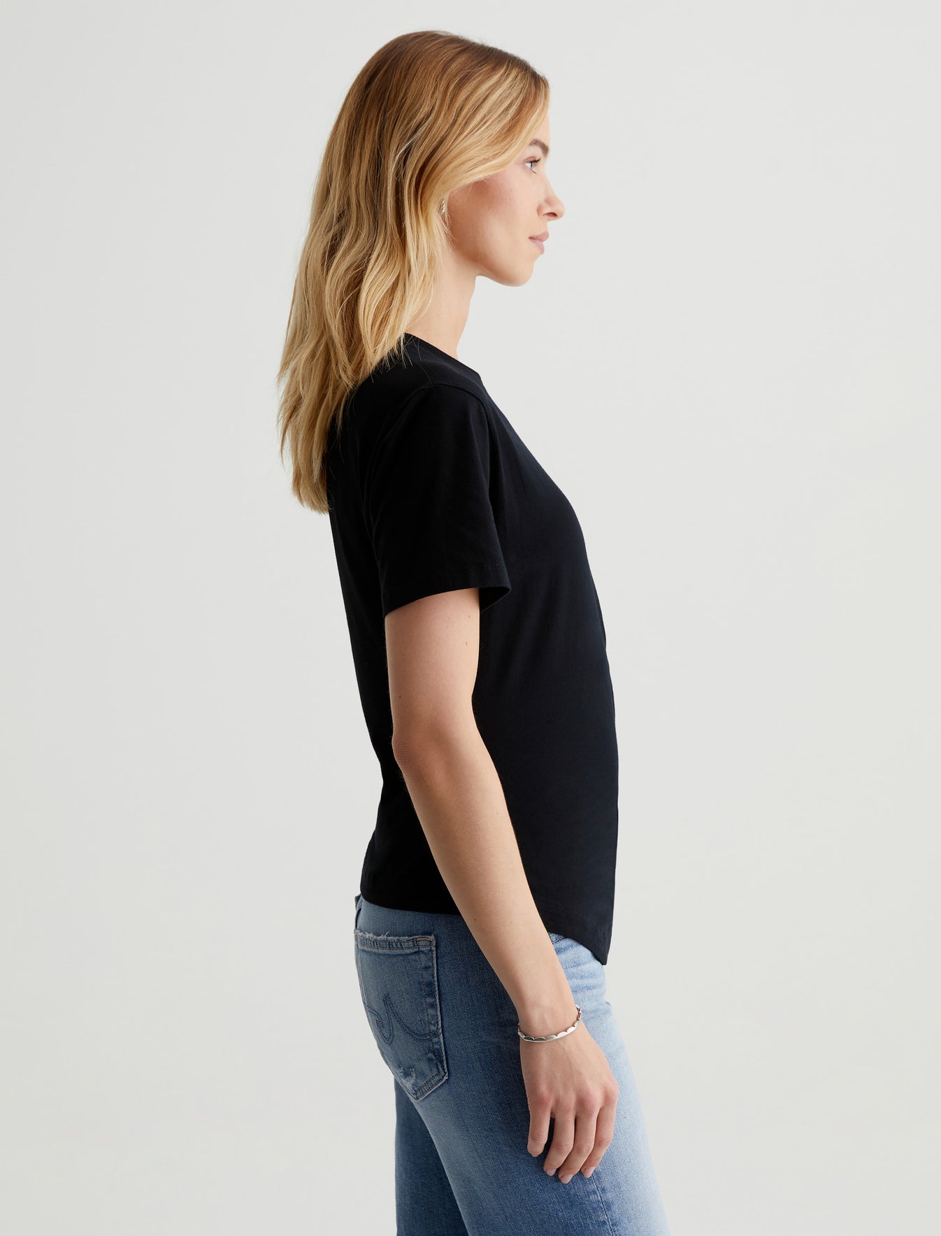 Rini Side Pleat T-Shirt Black