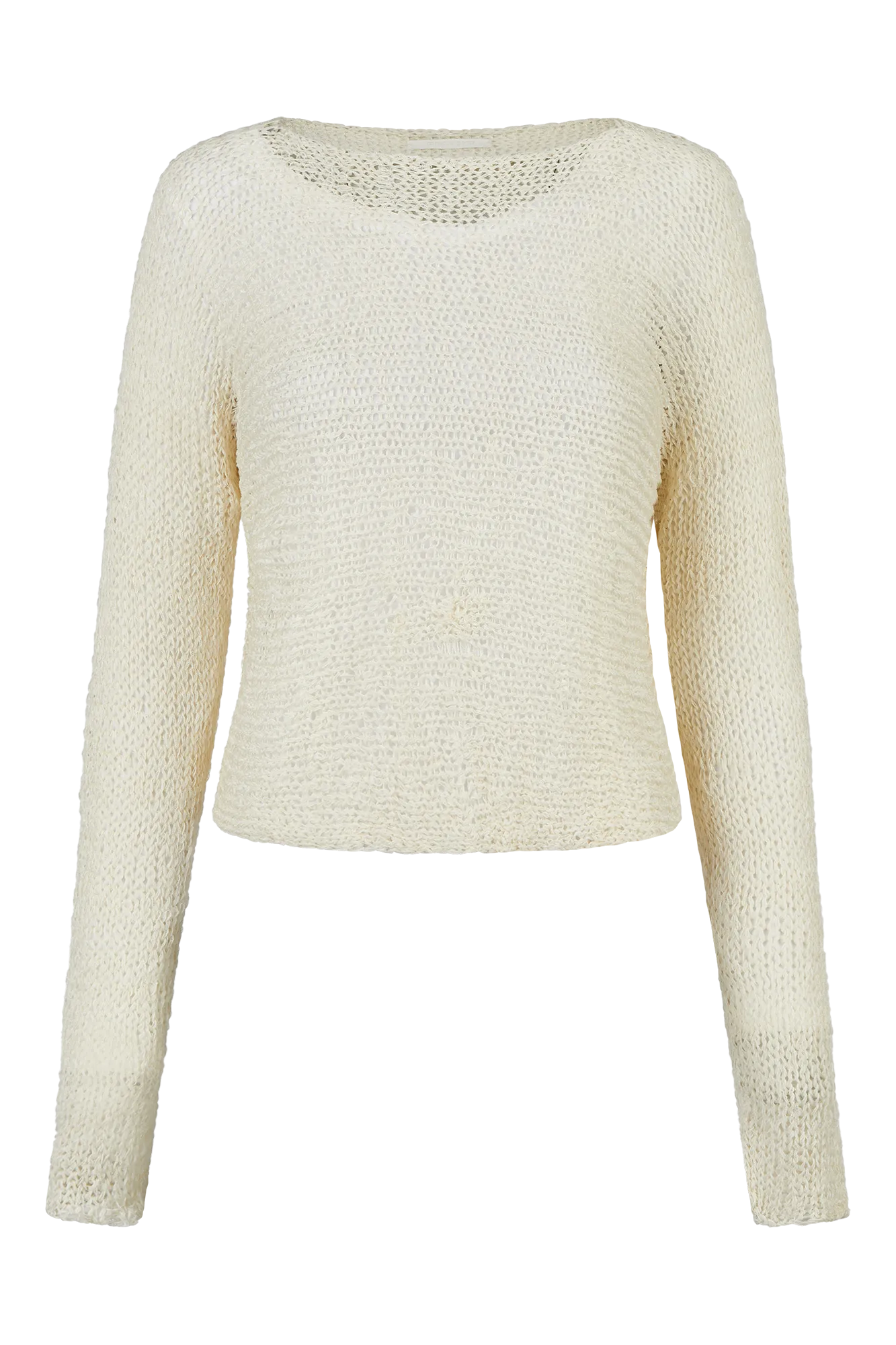 Lotus White Silk L/S Knit