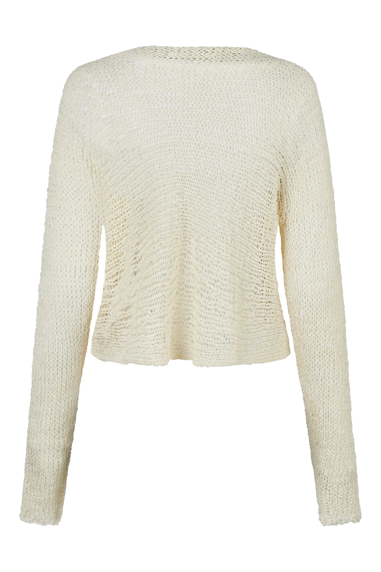 Lotus White Silk L/S Knit