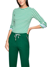 Bright Emerald New Slim-Fit Striped Shirt