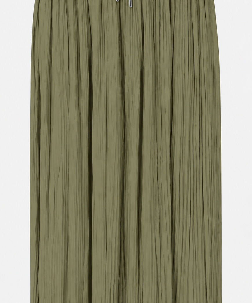 Marc Cain Softly Pleated Olivine Skirt