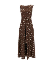 Martina Polka-Dot Silk Dress