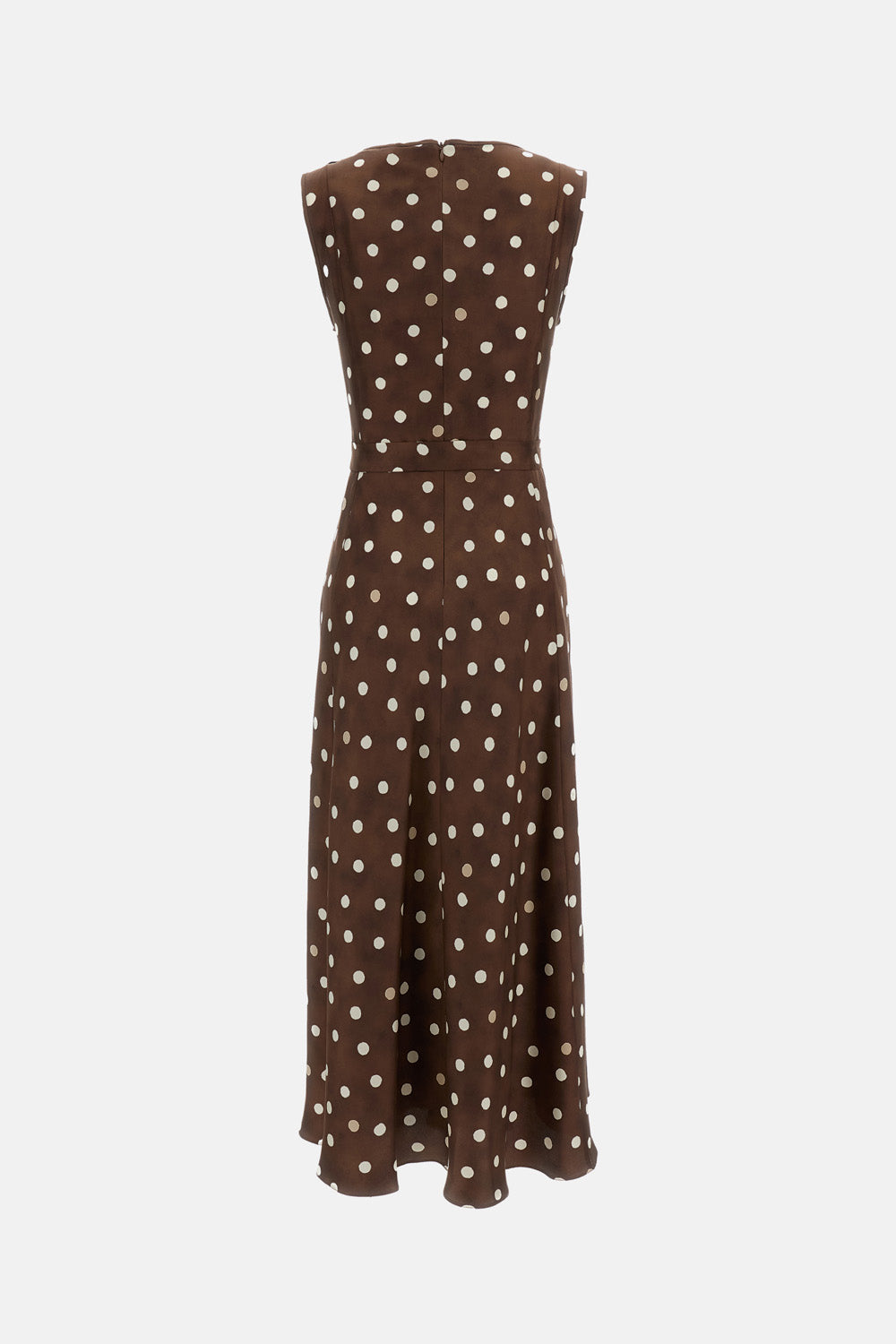 Martina Polka-Dot Silk Dress