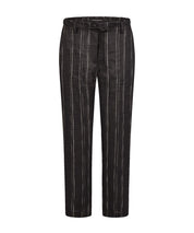 Annette Gortz Ninja Belt Black/White Pants with an Elastic Waistband and Tie Belt