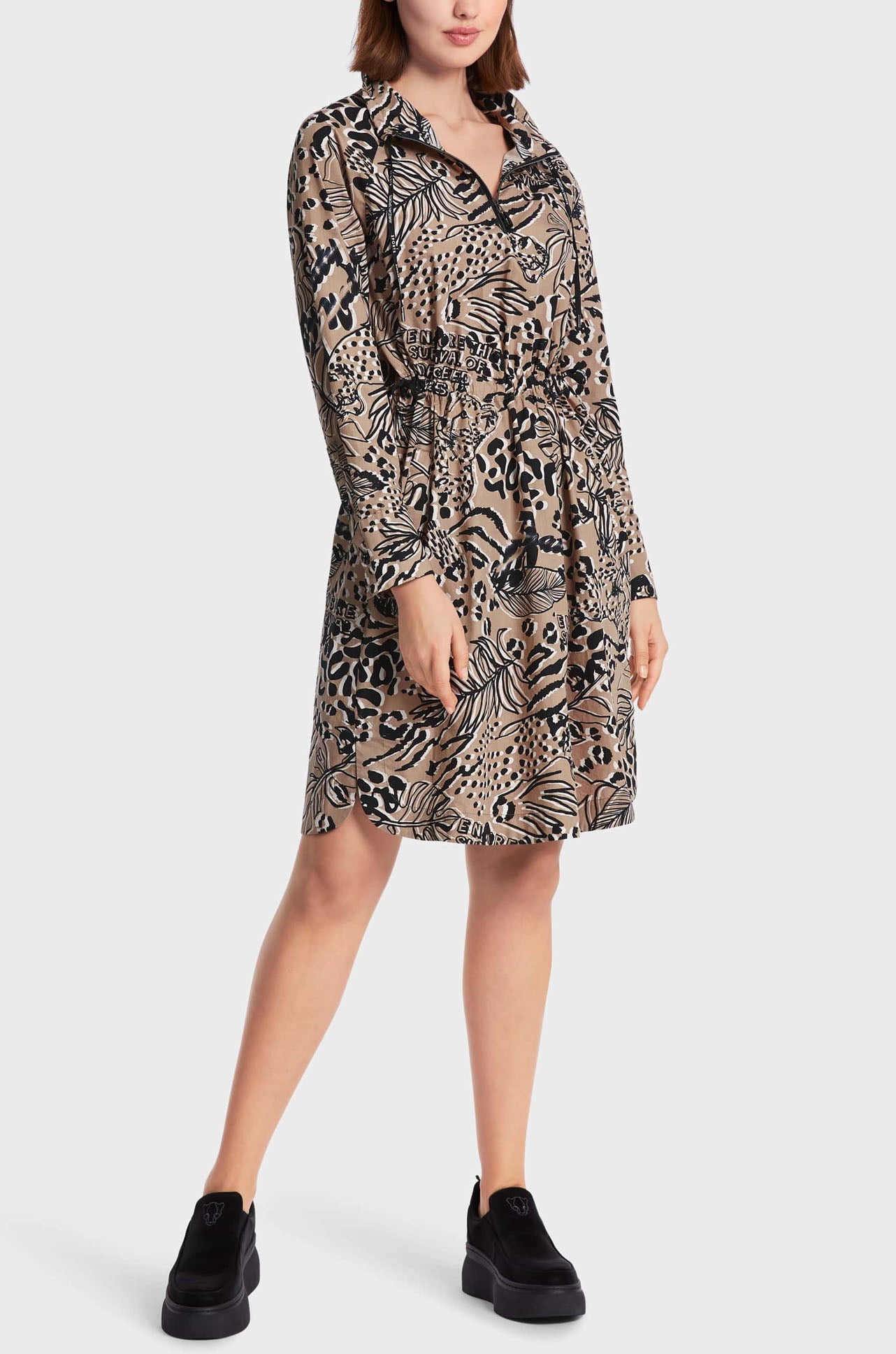 Camel Print Dress