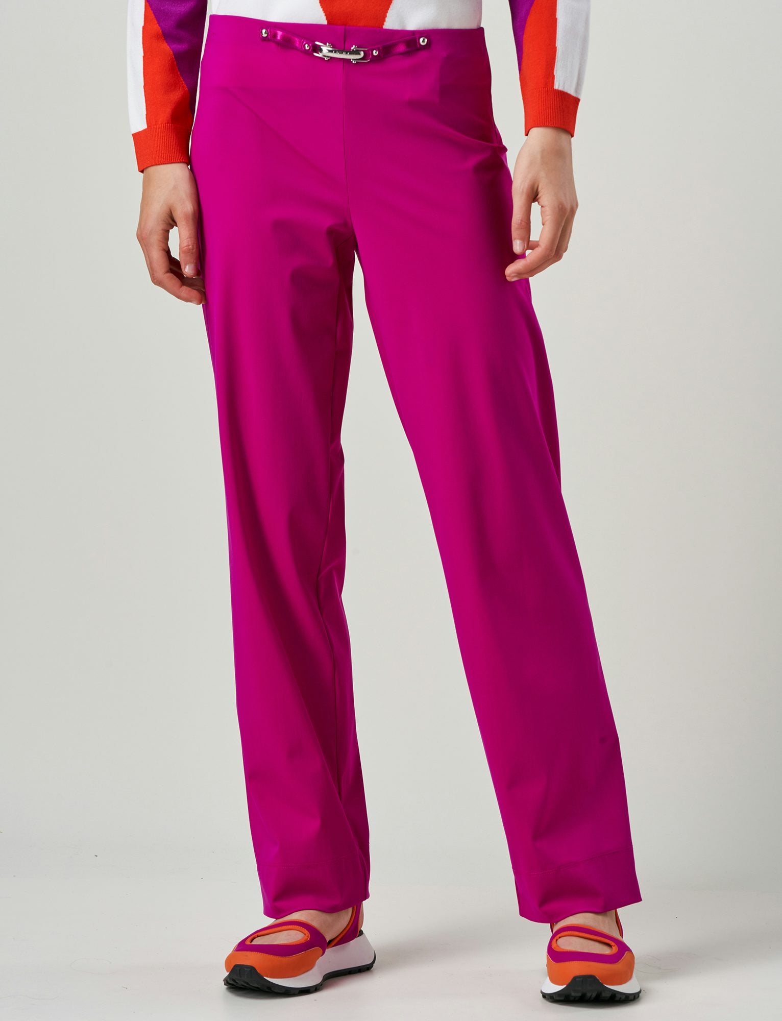 Proceed Straight Leg Pants Fuchsia