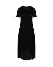 Mesmerize Fit and flare dress in black tech lace