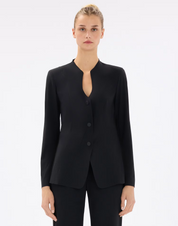 SNIPER Single-Breasted Jacket Black