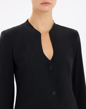 SNIPER Single-Breasted Jacket Black
