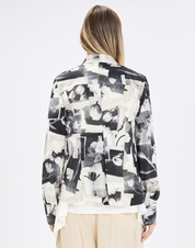 Hadron Shirt in Black and White Print