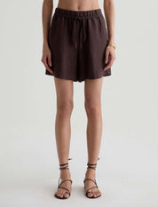 Century Cinched Oak Barrel Brown Shorts