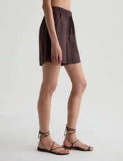 Century Cinched Oak Barrel Brown Shorts