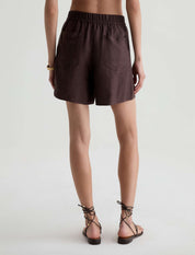 Century Cinched Oak Barrel Brown Shorts