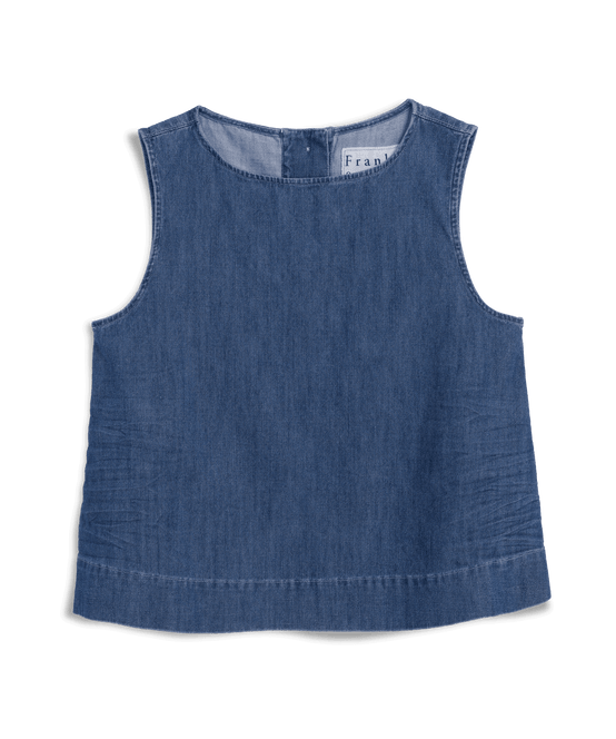 Frank & Eileen Shelley Shell Tank Distressed Indigo