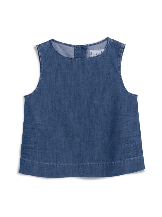 Frank & Eileen Shelley Shell Tank Distressed Indigo