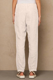 Linen slim pant