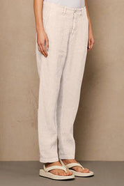 Linen slim pant