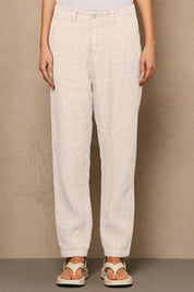 Linen slim pant