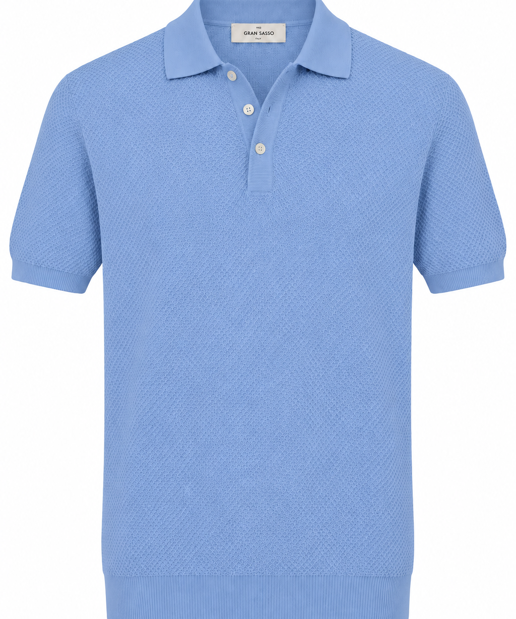 Tennis Textured Knit Polo