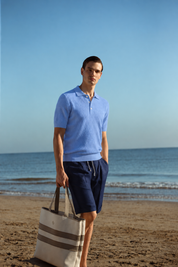 Tennis Textured Knit Polo