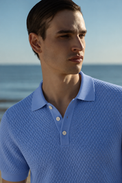 Tennis Textured Knit Polo