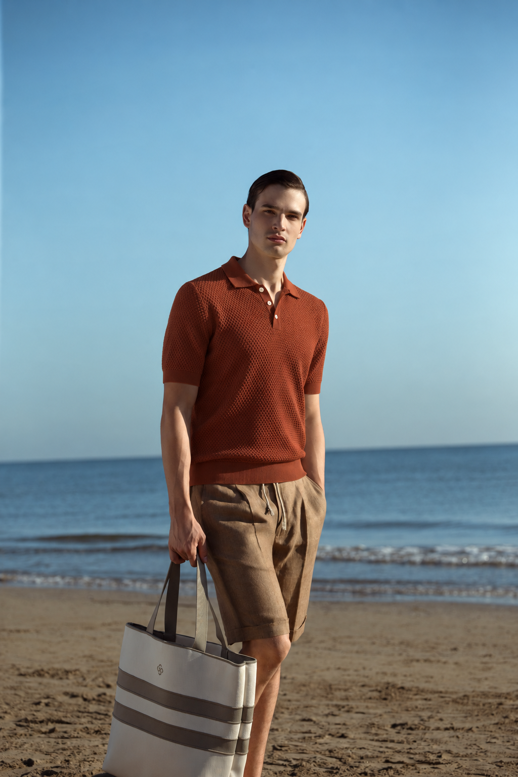Tennis Textured Knit Polo