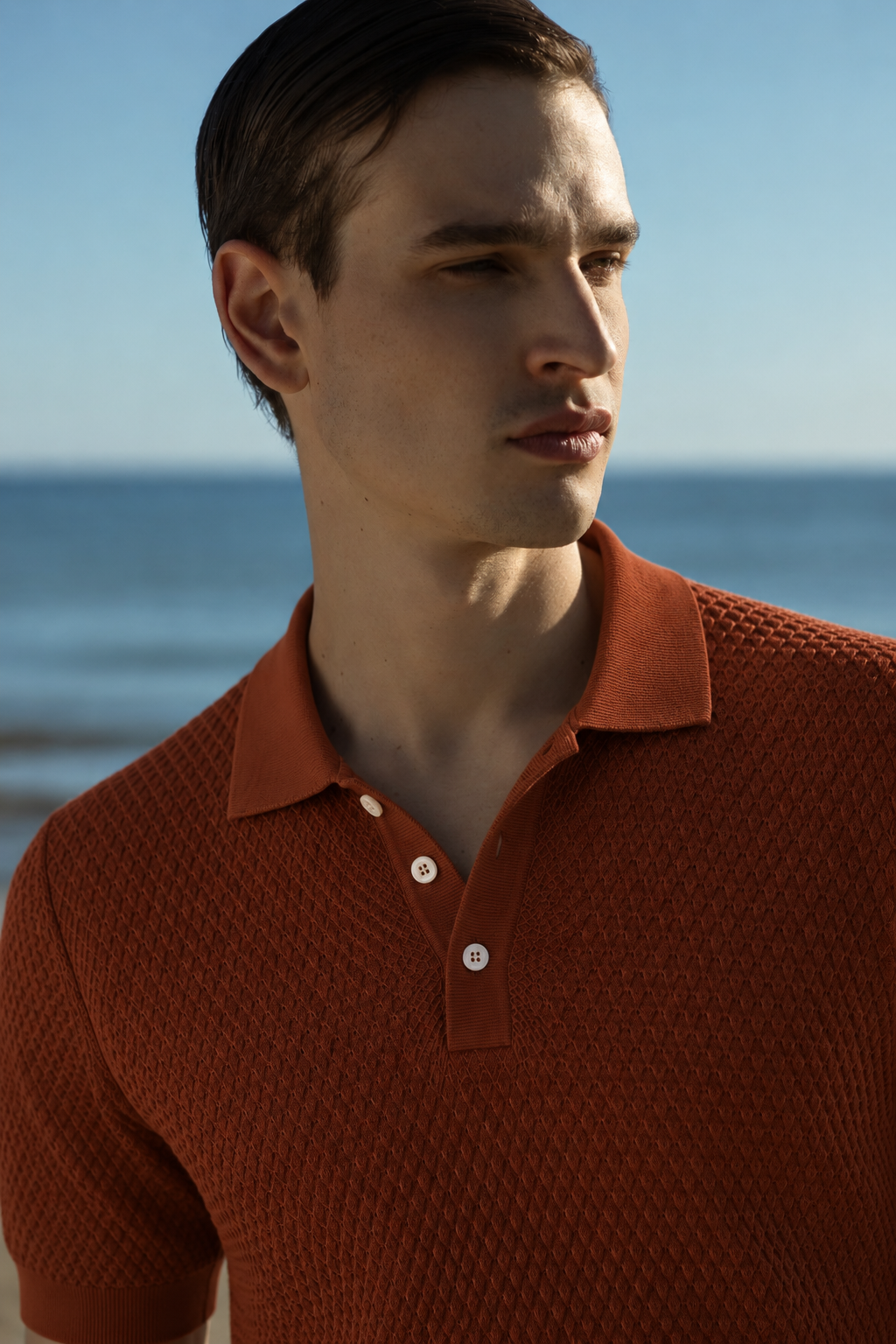 Tennis Textured Knit Polo