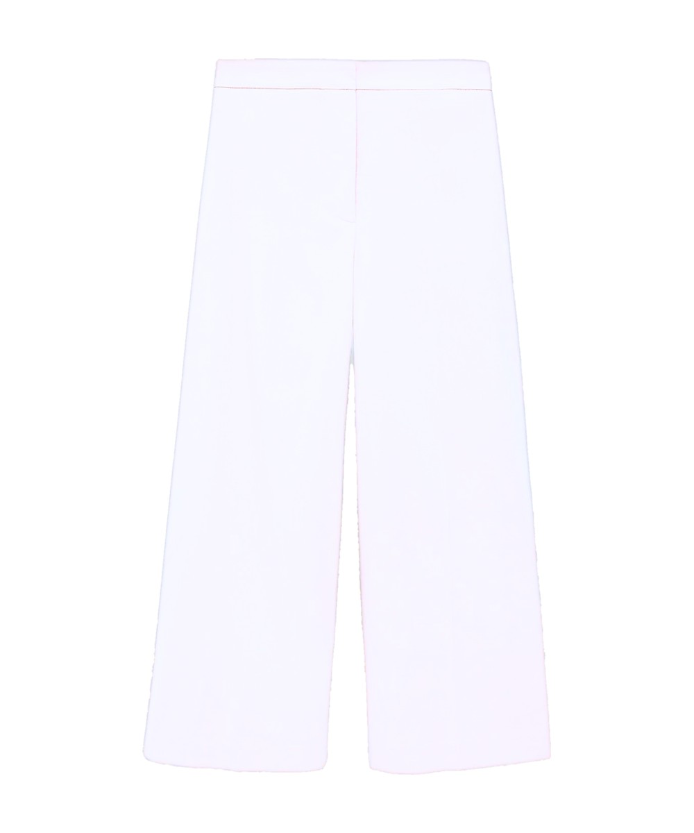 JOSEPH Temple Light Gabardine Stretch Trousers White