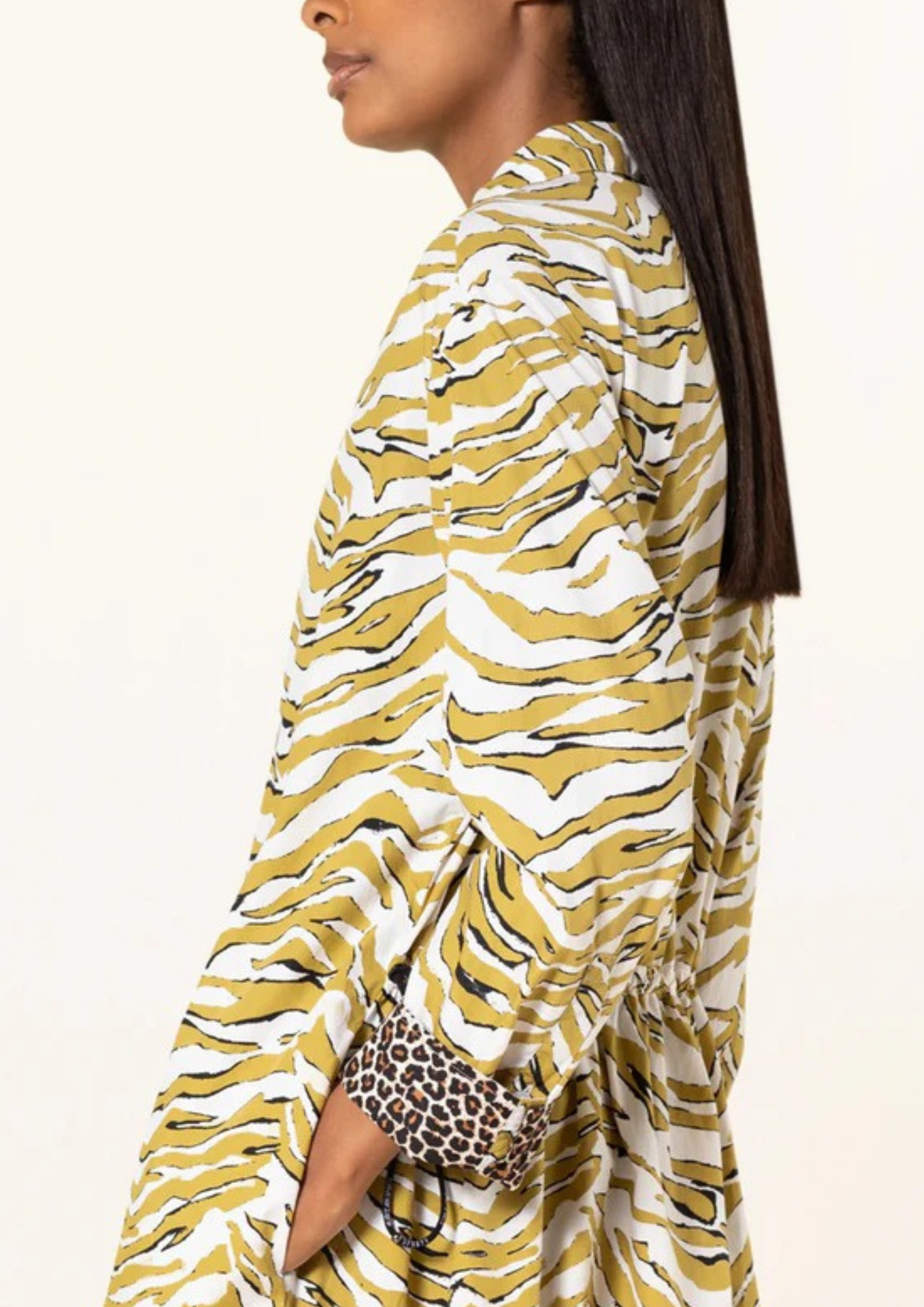 Green Print Dress