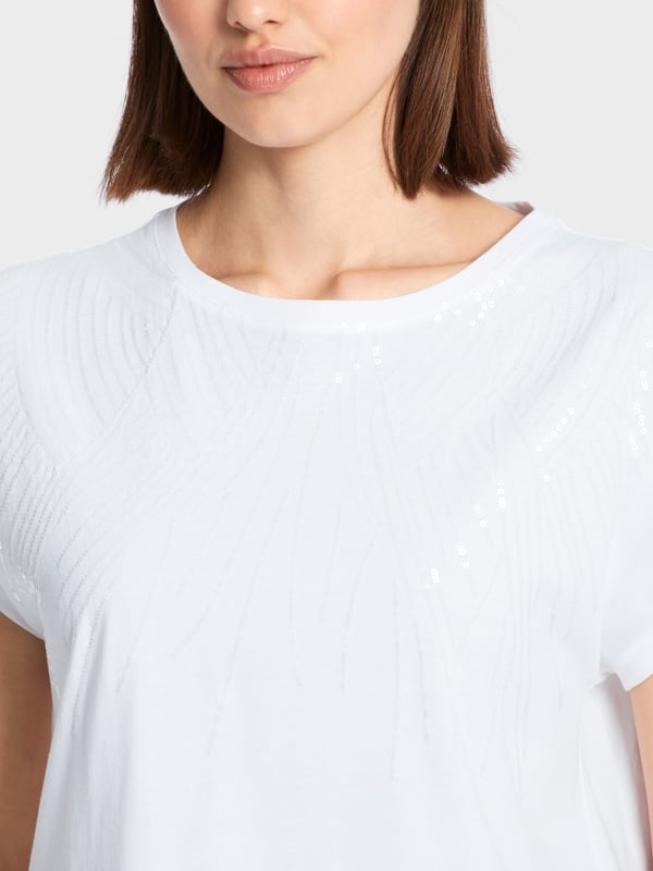 White Sequin Tshirt