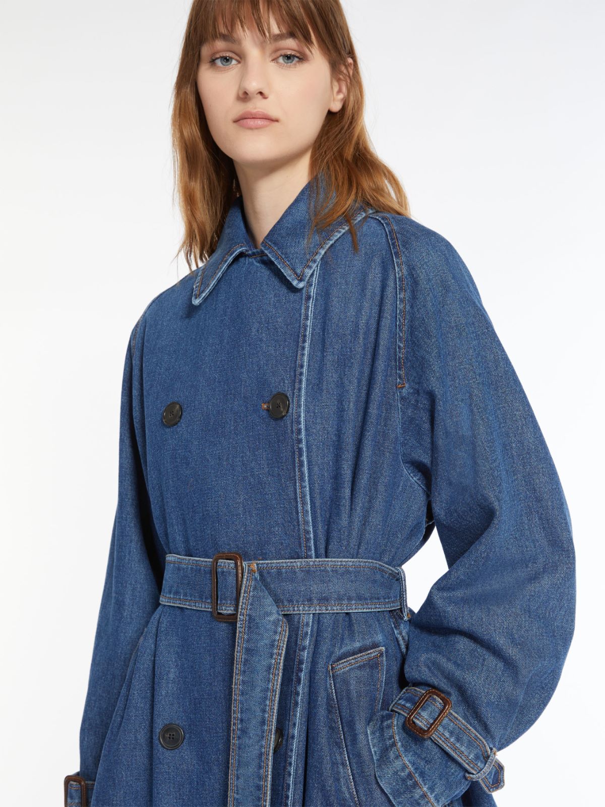 Blasy Denim Trench Coat