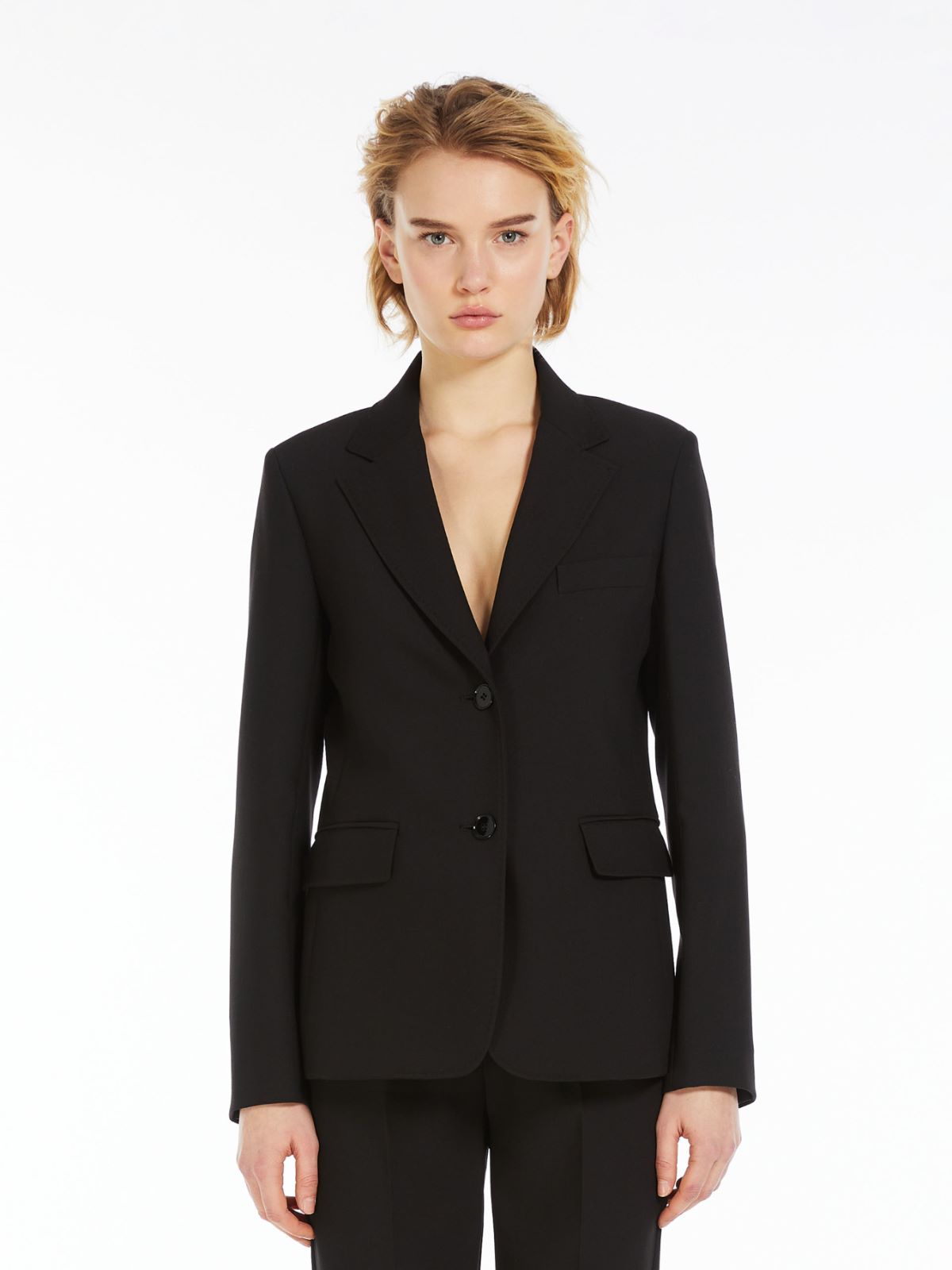 Uva Black Viscose Blazer