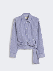 Fresco Shirt Navy and White Stripe