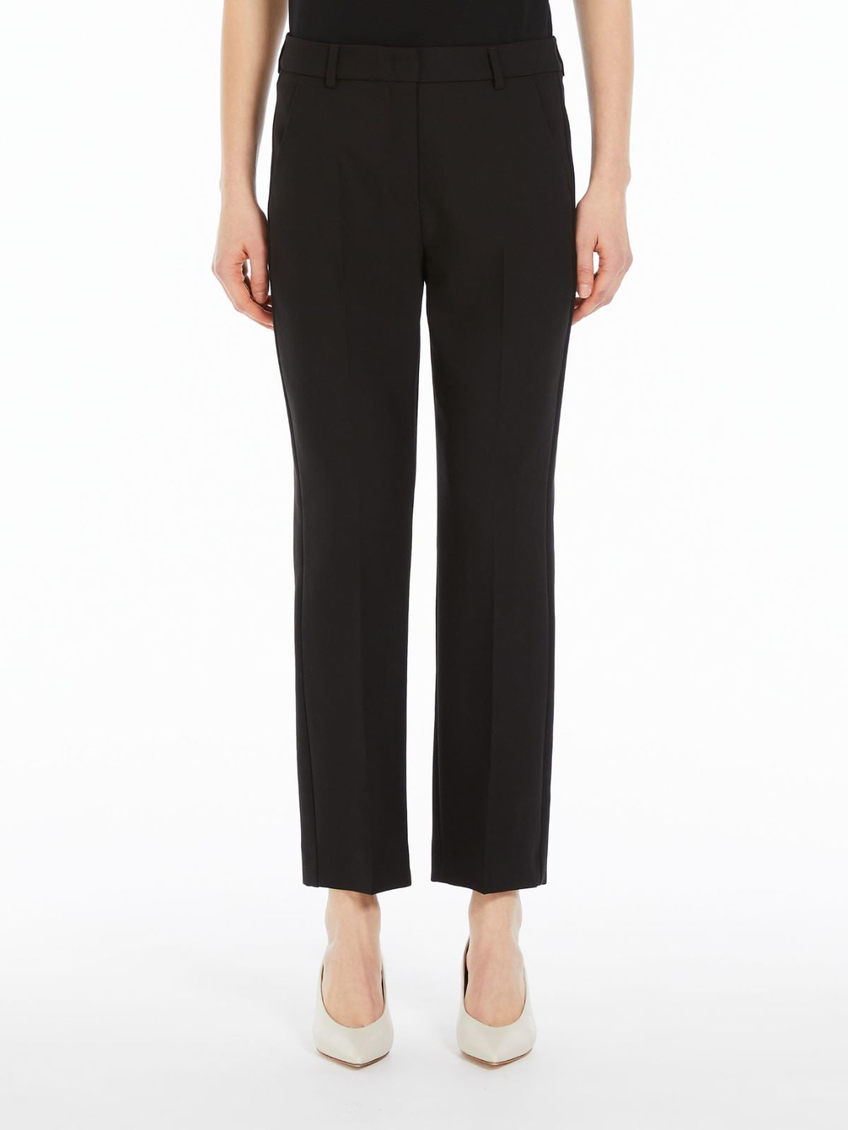 Rana Black Viscose Trousers