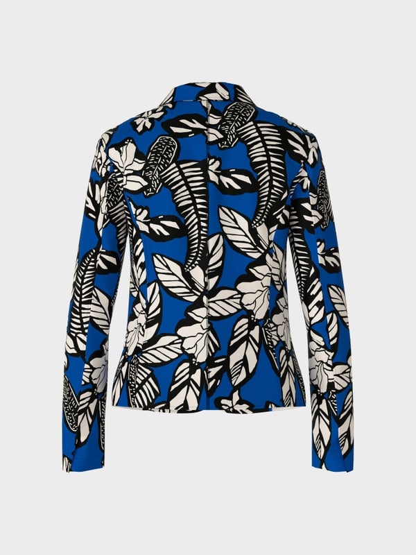 Jersey blazer with all-over print