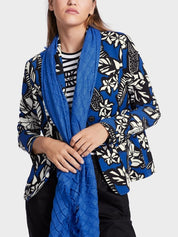 Jersey blazer with all-over print