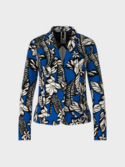 Jersey blazer with all-over print