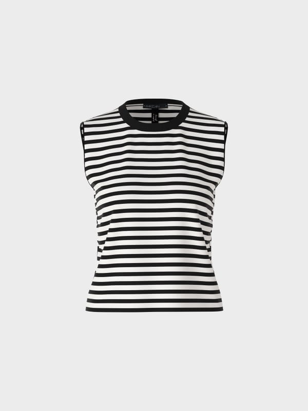 Blk/White Stripe sleeveless top