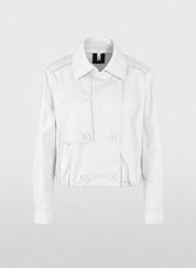 White Cropped Jacket